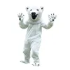 Performance Costume de mascotte d'ours polaire de qualité supérieure Noël Halloween Robe de soirée fantaisie Personnage de dessin animé Costume Carnaval Tenue unisexe