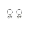 Boucles d'oreilles créoles pour femmes, petites perles mignonnes, goutte de personnalité ronde coréenne Simple, bijoux tendance, cadeau