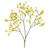 Decoratieve Bloemen 52 Cm Baby's Adem Kunstmatige Plastic Gypsophila Diy Bloemen Boeketten Arrangement Voor Bruiloft Woondecoratie