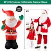 Inflatable Bouncers Playhouse Swings 1 8m Xmas Santa Built in LED Lights Up Model Outdoor Ornament Gift Party Year Indoor Props Decor 231027