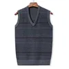 Men s Sweaters 2023 Autumn and Winter Soft Warm Business Casual Versatile Knitted Vest 231027