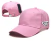 Mężczyźni Kobiety Baseball Cap Sports Nowy projektant Casquette Womens Summer Outdoor Busket Caps Hats Triangle Prad Letters Wysokiej jakości hurtowy p-1