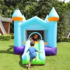 Uppblåsningsbart studshus Castle Kids Bouncer Slide Park Toys Children Playhouse Moonwalk Outdoor Play Fun Birthday Small Presents Backyard Indoor Party Jumping Jumper