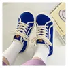 Nette schoenen Designer Canva lage sneakers met brede neus en veters 2023 Meisjes rood blauw Tenis gymschoenen 231026