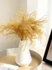 Decorative Flowers Large Pampas Grass Dried Bouquet Home Decoration Ins Gold Wire Small Net Red Flower Pography Artificial