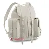 Novo top designer mochila m53286 único transparente livro de couro branco mochila única bolsa jean esporte mochila escalada b273j