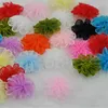 Dekorativa blommor 40st Upick Organza Ribbon Flower Wedding Deco Appliques Sew Craft B033