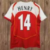 2002 2005 Arsen Alfc Henry Bergkamp Mens Retro Soccer koszulki 94 97 V. Persie Vieira Merson Adams Home Away 3rd Football Shirt Krótkie mundury z długim rękawem