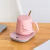 전자 장치 세라믹 스마트 USB 티 커피 음료 용기 주방 용기 온도 조절 컵 히터 가열 커피 컵 thermos Cup