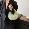 Totes Plush Bag Personlig trend Hbag Color Korean version Uträmmestil Kvinnor