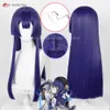 Catsuit Kostüme Pela Perücke Spiel Honkai: Star Rail 64 cm Dunkelblau Lila Pelageya Sergeyevna Cosplay Anime Perücken Hitzebeständiges Haar