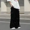 Men's Pants American Retro Functional Overalls Spring And Autumn High Street Ins Trendy Straight Tube Loose Casual