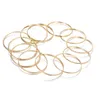 Bangle 12pcs Punk Curb Cuban Chain Bracelets Set for Women Miami Boho Thick Gold Color Charm Bangles Fashion Jewelry 231027