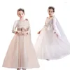 Платья для девочек, платье с цветочным узором для девочек на свадьбу, вечер, детское праздничное платье принцессы, длинное платье, детское фортепиано, официальная одежда