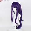 CATSUP -kostymer oshi no ko hoshino ai cosplay 80 cm lila höjdpunkt rossa rosa anime peruk värmebeständigt syntetiskt hår +peruk lock