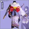 Anime Costume Game Genshin Impact LZEBUL Cosplay Come Wig Raiden Ei Cosplay Suit mundury Halloween Raiden Shogun Cosplay Anime Come L231027