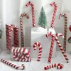 Christmas Decorations 2pcs Oversize Red white Candy Cane Christmas Tree Decorations for Home Christmas Ornament Xmas Navidad Gifts Year 2024 231027