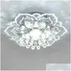 Żyrandole żyrandole Kwiat Zaprojektowany 9W Kryształowy sufit wiszący żyrandol Lampa Lampa Lampa Lampa dostarczająca oświetlenie w dhrid