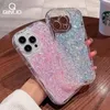 Handyhüllen Fashion Cut Wave Frame Glitzerhülle für iPhone 14 13 11 Pro Max 6 7 8 Plus X XR XS Max Stoßfeste weiche Silikonhülle Stoßstange 231026