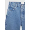 Anine mittlere Taille Rührgebratene Jeans Designer Bings Schneeflocken gerade Barrel Frauen Denimhose Bing Bing