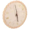 Orologi da parete Decorazioni per la casa Orologio da soggiorno Rattan decorativo da appendere rotondo per bambini in tiglio per ufficio domestico