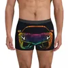 Mutande Intimo sportivo di lusso per auto Line Art Neon Mutandine da uomo Sublimazione Pantaloncini classici da baule Slip Taglie forti