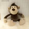 Animali di peluche ripieni Foresta Fratelli Bambola Leone Tigre Elefante Giraffa Cane Peluche Peluche Bambola per bambini Regalo di compleanno Animale della giunglaL231027