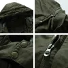 Men's Down Parkas Warm Long Winter Fleece Thick Windproof Solid Military Jacket Coat Hooded Casual Parka High Quality Jackets Male 231026