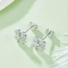 Glory Pace Vvs Four Leaf Clover Prezzo S925 Argento Moissanite Stud con diamanti all'ingrosso