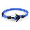 Braccialetti con ciondoli Trendy Punk Ancoraggio nero per uomo Fatto a mano Mtilayer Corda Catena Bracciale in pelle Navy Mano Lucky Survival Vintage Drop D Dhmsd