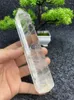 Decoratieve beeldjes Natuurlijk Kristal Transparant Zeshoekige Grote Wand Witte Obelisk Reiki Healing Erts Specimen Office Home Decor Vakantie