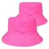 Chapeaux à larges bords Chapeau de seau pour hommes femmes enfants été pêche en plein air plage chasse crème solaire pliable coton couleur unie casquette de pêcheur 231027