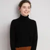 Kadın Sweaters Koyun Koyun 100 Saf Merino Yün Süvarisi Kış Yavurucu Yeltin Kazak Dişli Uzun Kollu Örme Jumper Alts Tops 231026