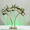 Party Decoration 60cm Tall) Gold Metal Geometric Vase Frame Flower Display Stand Wedding Flowers for AB0863