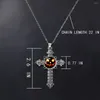 Pendentif Colliers Croix Collier Horrible Citrouille Motif Sorcière Magique Surprise Réglable Fermoir Mousqueton Attache Verre Dôme Cadeau