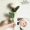 Flores decorativas 10 peças buquê de rosas artificiais vaso para decoração de casa acessórios diy po adereços arranjo mesa de jantar natal