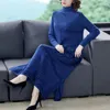 Frauen Pullover Französisch Unregelmäßige Kleid Weibliche Herbst Winter Gestrickte Lange Pullover Rock Über Das Knie Frauen Verdickt