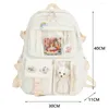 Sacs d'école filles japonaises sac à dos esthétique mignon pour étudiants adolescents poches Kawaii femmes ordinateur portable dessin animé