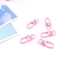 Keychains 10Pcs Fashion Metal Trigger Lobster Clasp Snap Keyring Connector Painted Keychain Parts For Bag Diy Craft Key Holder Accessories