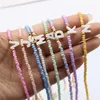 Choker Shell Letter Pendant Beaded Necklace Fashion Design Rice Beads Women Jewerly Collarbone Chain