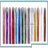 Accessoires pour cheveux Accessoires pour cheveux Outils Produits 90 cm de longueur Sparkle Shiny Tinsel Rainbow Silk Extensions de cheveux éblouit les femmes Hippie F Dhlub