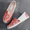 Freizeitschuhe für Damen, Kirsche, Ananas, Erdbeere, Wassermelone, Stern, Katzen, Schwarz, Weiß, Turnschuhe, modische Damen-Segeltuch-Loafer, Hausschuhe, Outdoor-Designer-Schuh