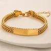 18K Gold Plated Designer Chains Bracelet for Women Correct Brand Logo Silver Plated Fashion Stainless Steel Gifts Luxury Style Couple 17+5cm