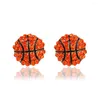 유럽 ​​스포츠 농구 배구 럭비를 판매하는 스터드 귀걸이.