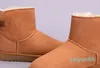 Venda quente aus tornozelo 1 arco botas de neve femininas bowknot manter quente botas de pele de carneiro de couro genuíno presentes de aniversário de natal