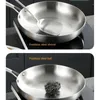 Pannor Stick Five-Layer Non Steel rostfri Wok Pan Pancake Frying Pot 304 Egg Cooking Steak