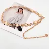 Ceintures Chain de portrait de portrait ceintures Vintage ceintures Gold Copper Chain Fleur pour femmes Luxury Taile à aiguille