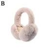 Berets Faux Fur Winter Earmuffs Cute Stars Pattern Warm For Women Girls Outdoor Ear Warmers Foldable A6V4