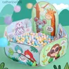 Baby Rail Portable Playpen for Child Playground Namiot Dzieci Piłki Pit Ocean Balls Basen Cartoon Park Camping Dry Pool Pain Gift 1.2 ml231027