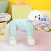 Köpek Giyim Giysileri Kore Moda Pet Pijamalar İlkbahar Yaz Yavru Pijama Pijama Giyim Tulumları Küçük Orta Köpekler İçin Kostüm Takım